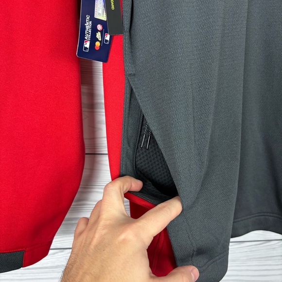 Nike Dri-Fit MLB Authentic Red Therma Pullover NWT Washington Nationals Medium - Picture 9 of 14